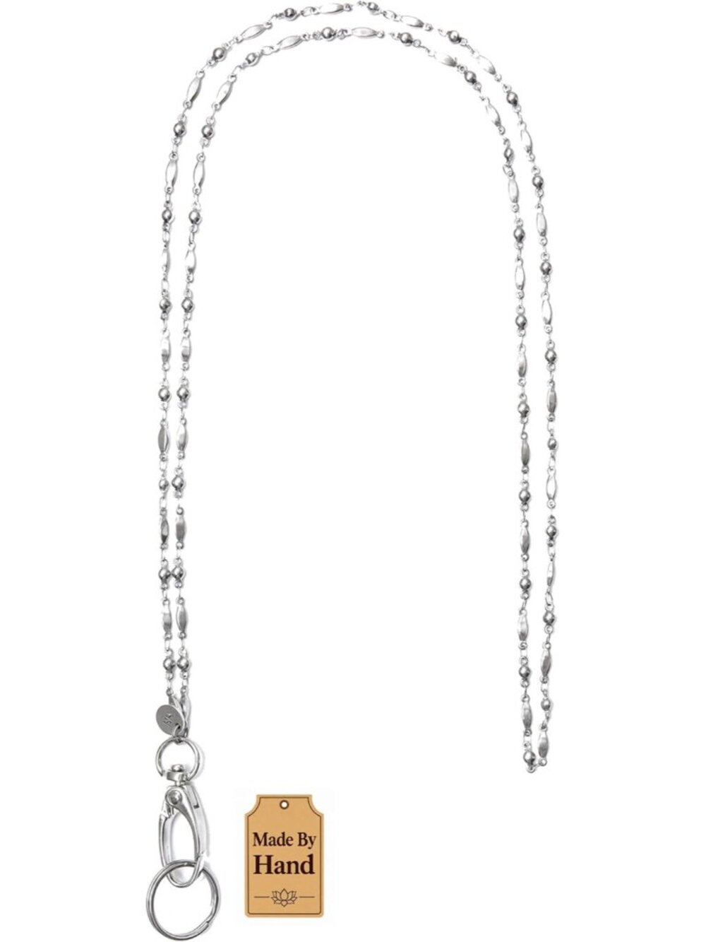 Slim Style Women's Fashion Beaded Lanyard, 34" Jewelry Lanyard for ID Badge Hold
